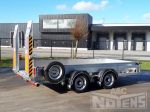 802266 middenas aanhangwagen voor heftuck transport en minigravers